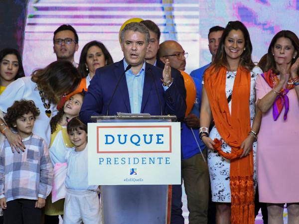 Iván Duque, candidato a la presidencia por el Centro Democrático.