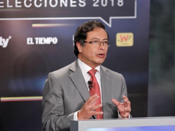 Gustavo Petro, candidato a la presidencia por el movimiento Colombia Humana