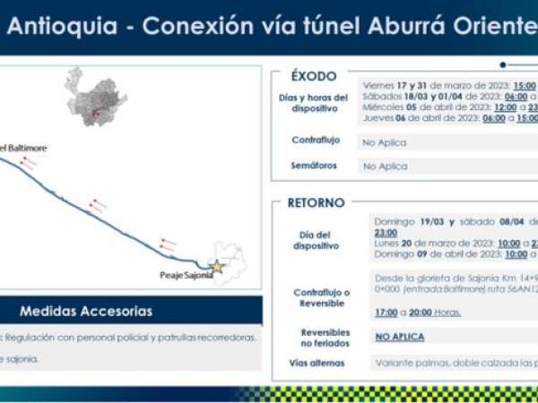 Antioquia-conexión vía túnel Aburrá Oriente