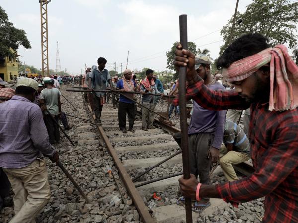 Accidente de tren en India