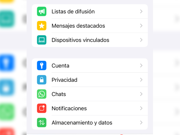 Desde Configuración, se pueden gestionar los dispositivos vinculados