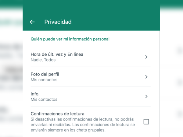 Así se puede agregar mayor privacidad a Whatsapp