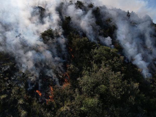 Incendio en Nemocón