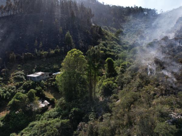 Incendio en Nemocón