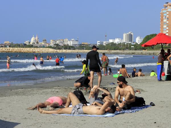 Turistas en Cartagena