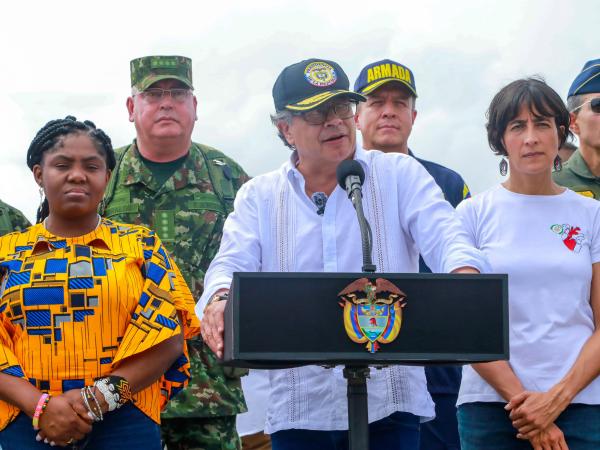 Gustavo Petro y su gabinete