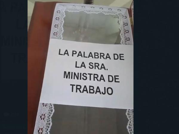 Amenazas Ministra de Trabajo