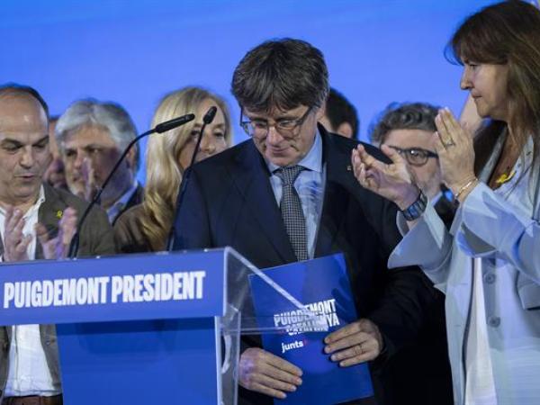 Carles Puigdemont, candidato de JxCat a la presidencia de la Generalitat