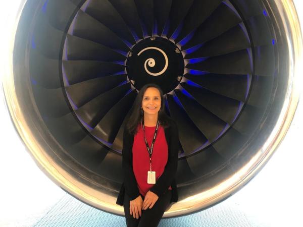 Silvia Godoy, auxiliar de vuelo en American Airlines