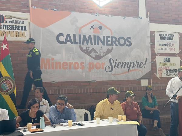 Mineros tradicionales de Santander