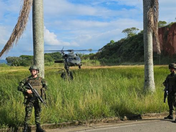 Helicópteros en la zona para evacuar al padre de la vicepresidenta Francia Márquez.