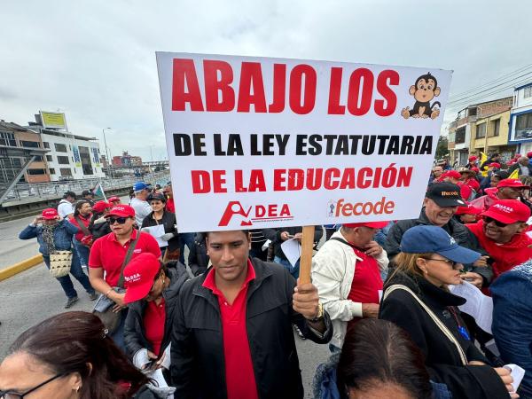 Marchas de Fecode en la "toma de Bogotá"