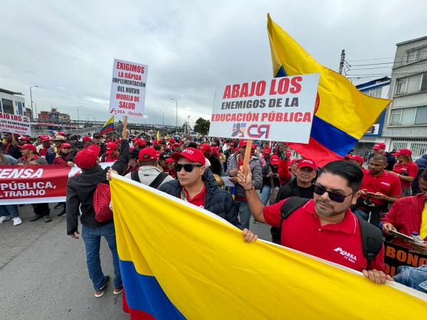 Marchas de Fecode en la "toma de Bogotá"