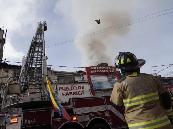 Incendio en San Victorino