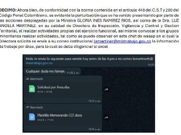 Denuncia penal contra Mintrabajo desde los sindicatos.