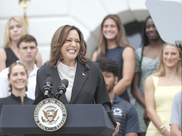 Kamala Harris, vicepresidenta y aspirante demócrata a la presidencia de EE. UU.