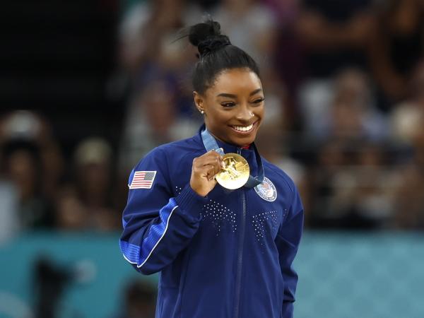 Simone Biles, en los Juegos Olímpicos París 2024.