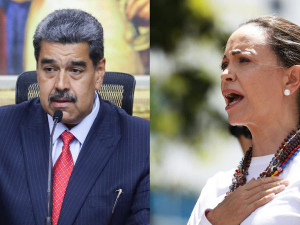 Nicolás Maduro y María Corina Machado