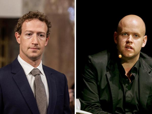 Mark Zuckerberg y Daniel Ek