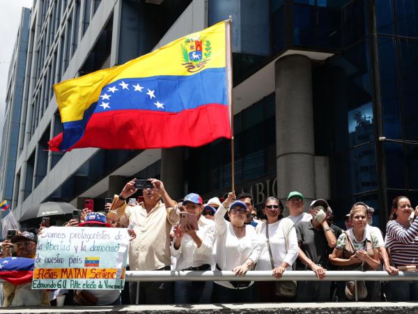 Manifestación en Caracas (Venezuela)