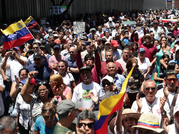 Manifestación en Caracas (Venezuela)