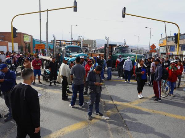 Protesta de camioneros