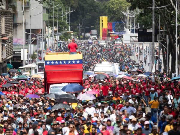 Manifestación en Caracas (Venezuela)