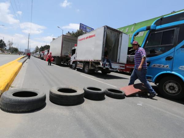 Protesta de camioneros