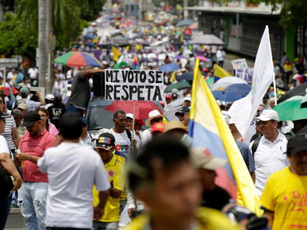 Marchas a favor de Gustavo Petro