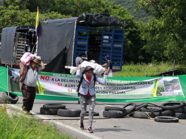 Bloqueos de campesinos