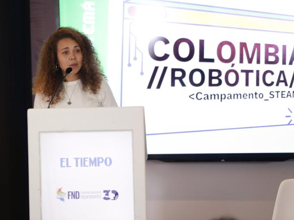 La ministra de Ciencia, Tecnología e Innovación, Yesenia Olaya, estuvo en el foro.