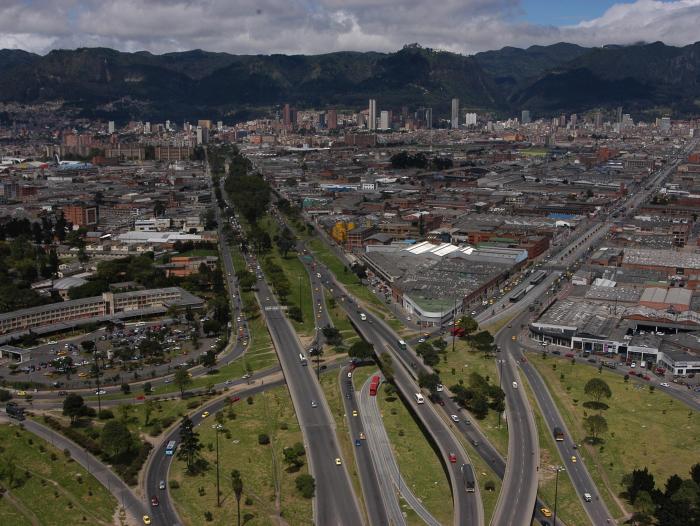 Panorámica de Bogotá.