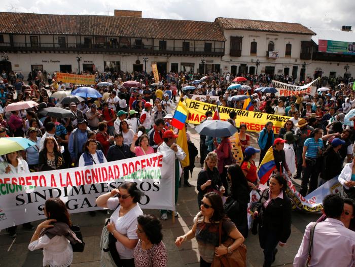 El paro de maestros duró tres días.