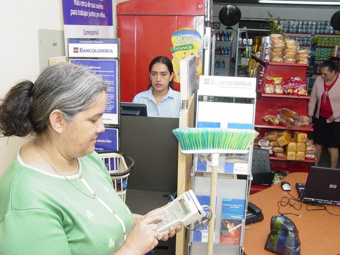 Fuerte aumento de corresponsales bancarios en Colombia