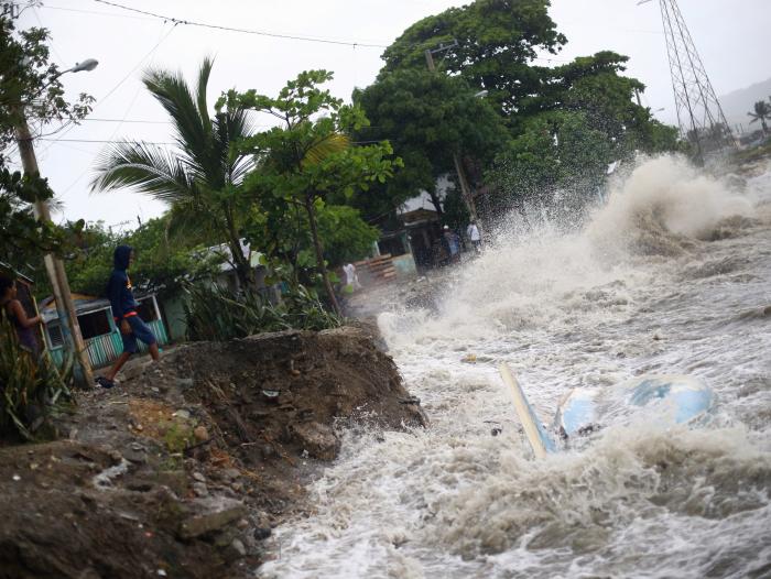 Huracán Irma por el Caribe