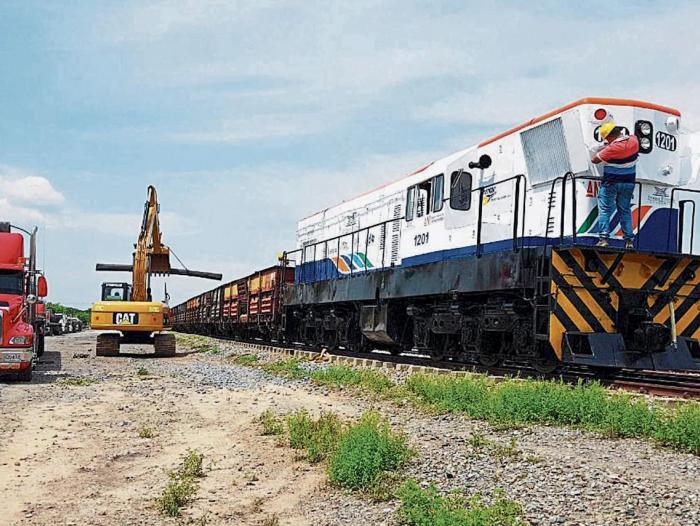 El corredor férreo central ya quedó listo para trenes de carga desde ayer.