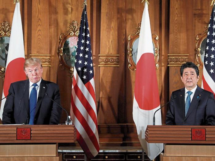 Donald Trump y Shinzo Abe