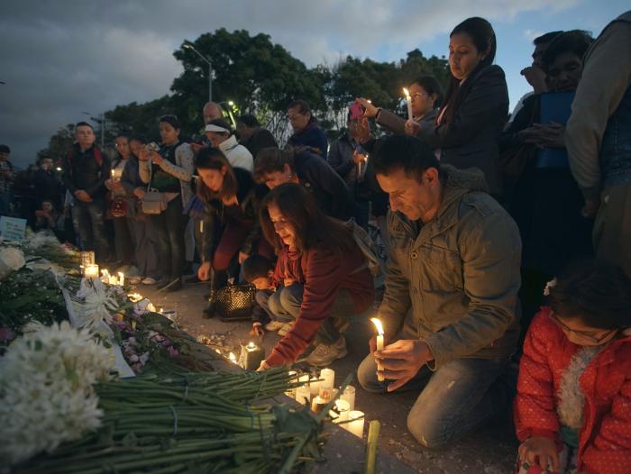 Velatón atentado Bogotá