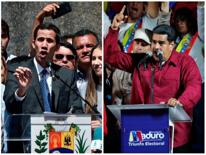 Maduro y Guaidó