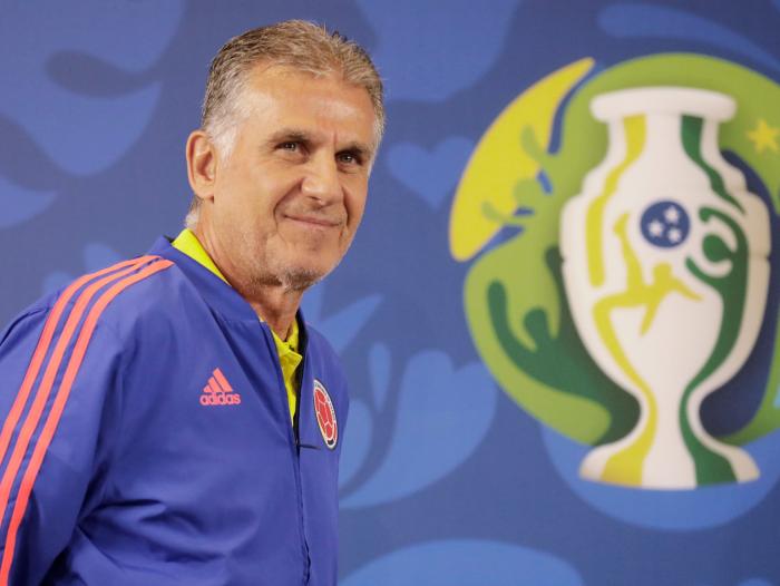 Carlos Queiroz, técnico de la selección colombiana de fútbol.