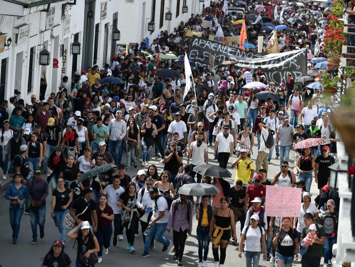 Marchas en Popayán