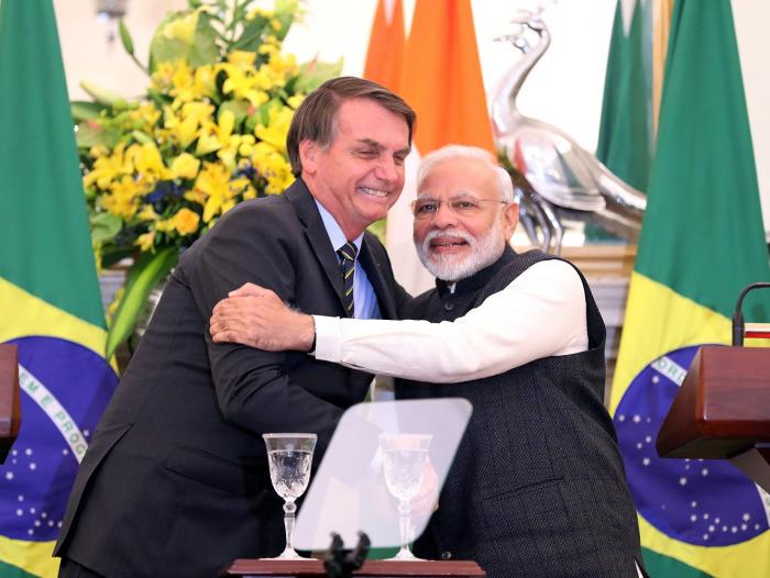 Jair Bolsonario y Narendra Modi