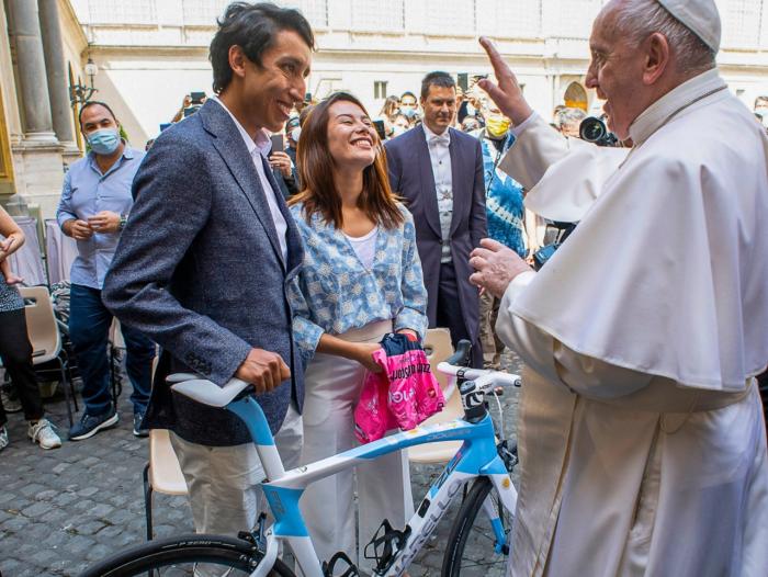 Egan Bernal audiencia Papa