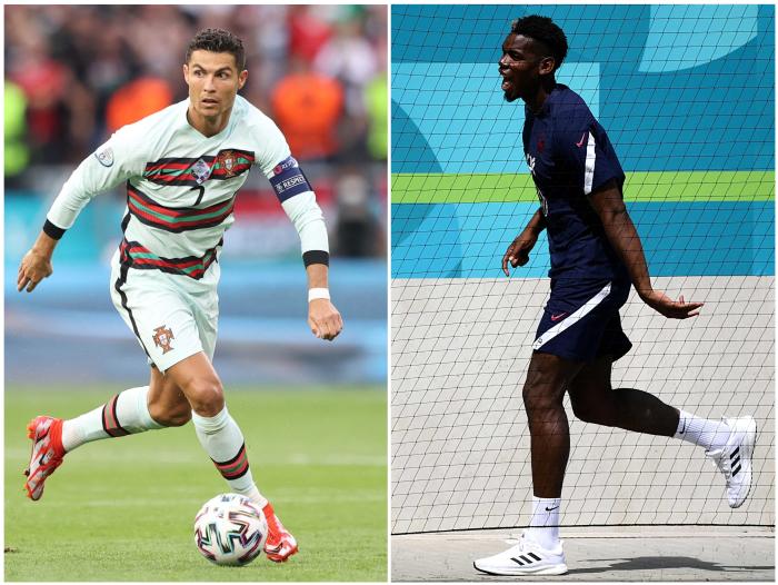 Cristiano Ronaldo y Paul Pogba