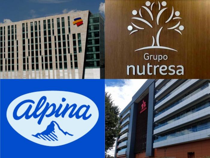 Bancolombia, Grupo Nutresa, Alpina y Bavaria