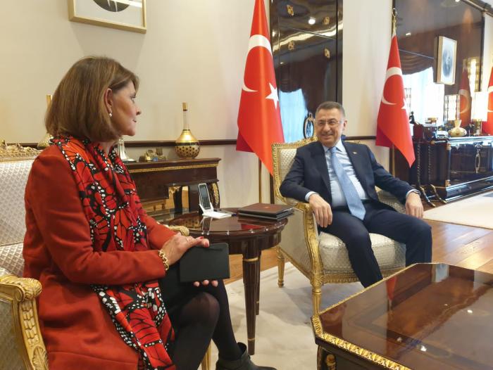 visita oficial de la vicepresidente y vanciller, Marta Lucía Ramírez, a Emiratos Árabes Unidos y Turquía.