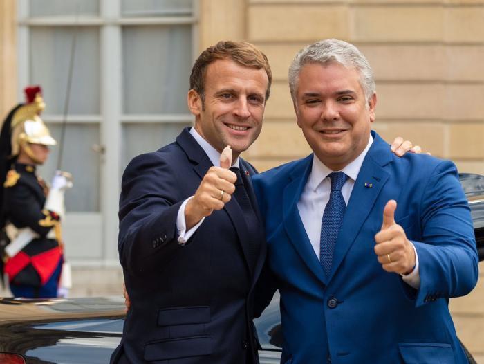 Iván Duque y Emmanuel Macron