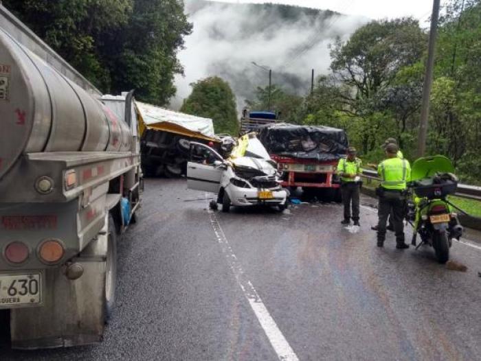 Accidentes en la vía del país.