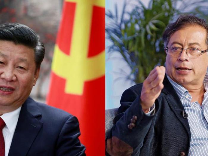 Presidentes de China y Colombia