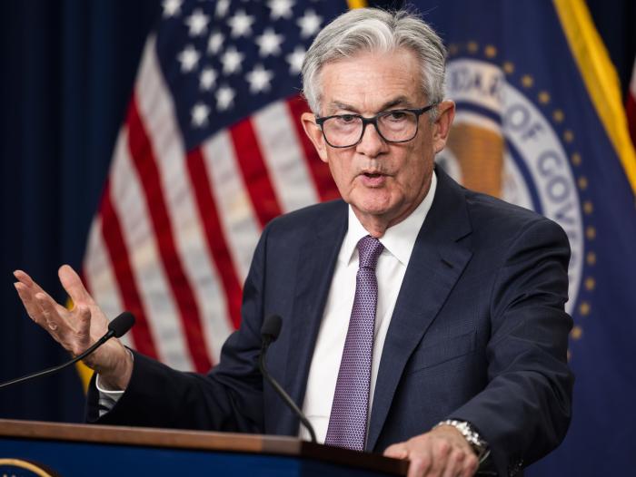 Jerome Powell, presidente de la Fed